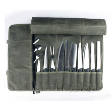 Custom Waterproof Storage Folding Knife Holder Canvas Chefs Knife Roll Bag